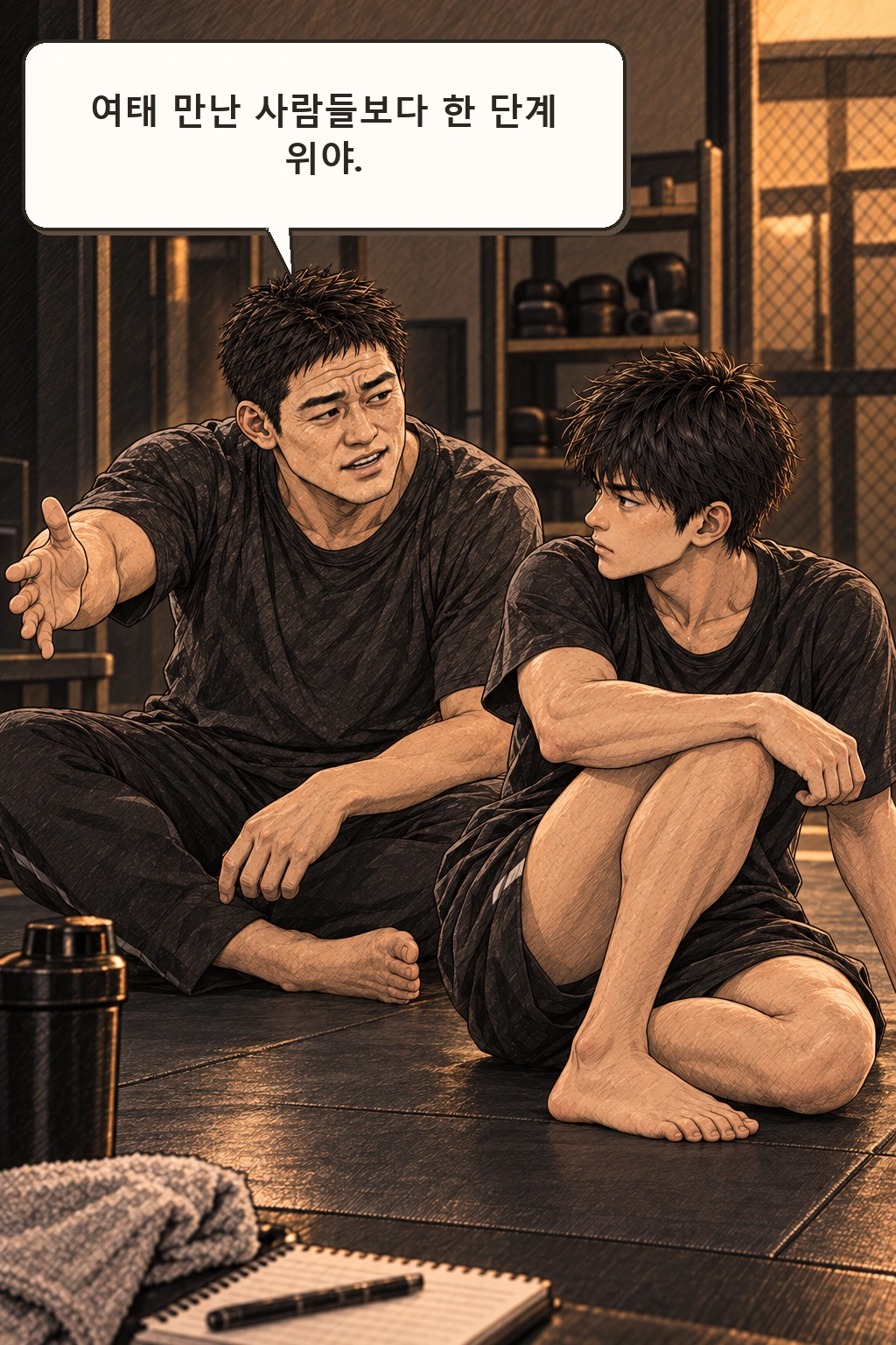 태식 “여태 만난 사람들보다 한 단계 위야.”