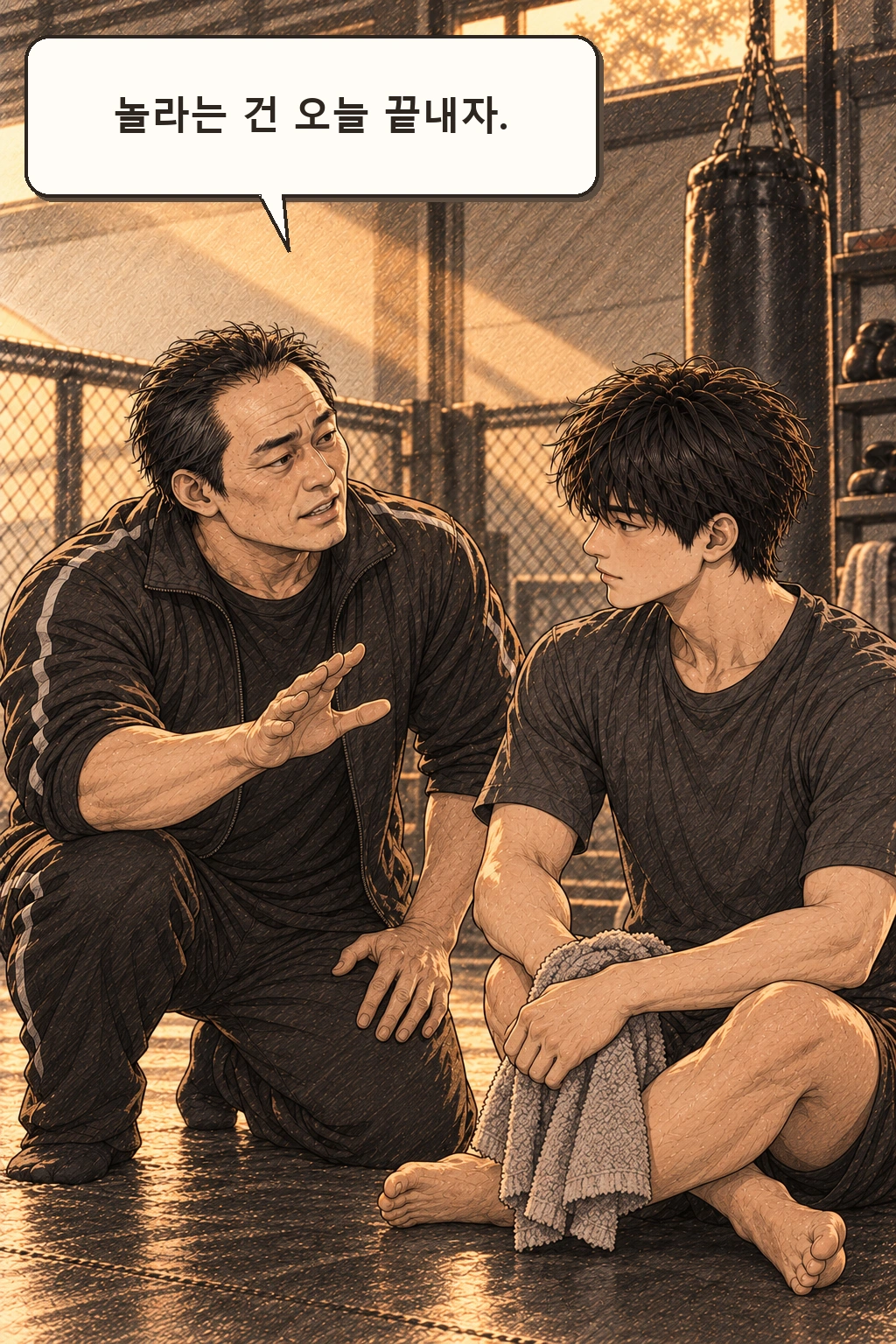 태식 “놀라는 건 오늘 끝내자.”