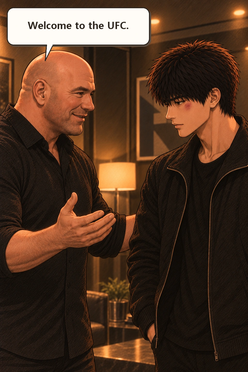 데이나 “Welcome to the UFC.”