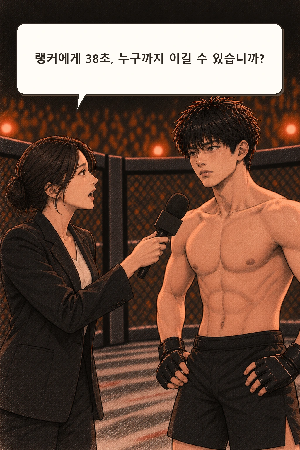 기자 “랭커에게 38초, 누구까지 이길 수 있습니까?”