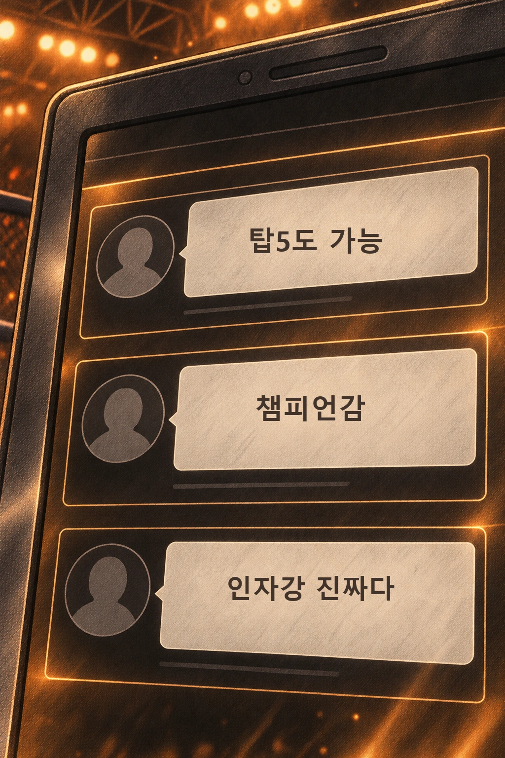 댓글 ‘탑5도 가능’, ‘챔피언감’, ‘인자강 진짜다’.