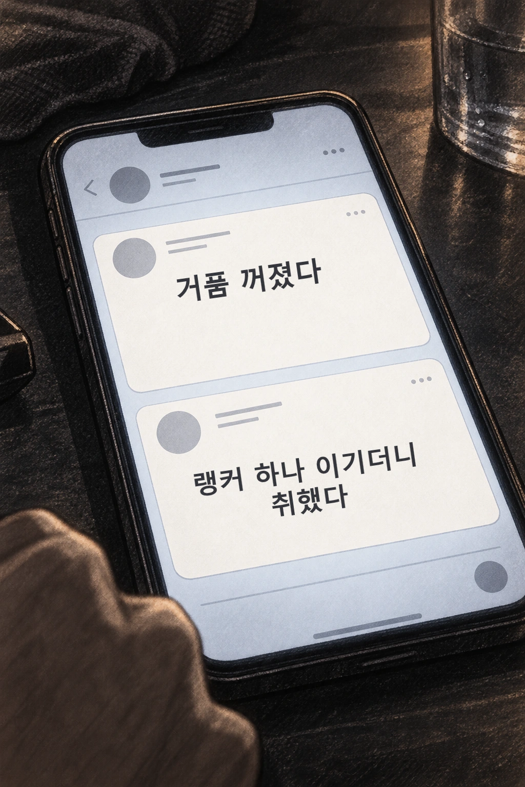 댓글 ‘거품 꺼졌다’, ‘랭커 하나 이기더니 취했다’.