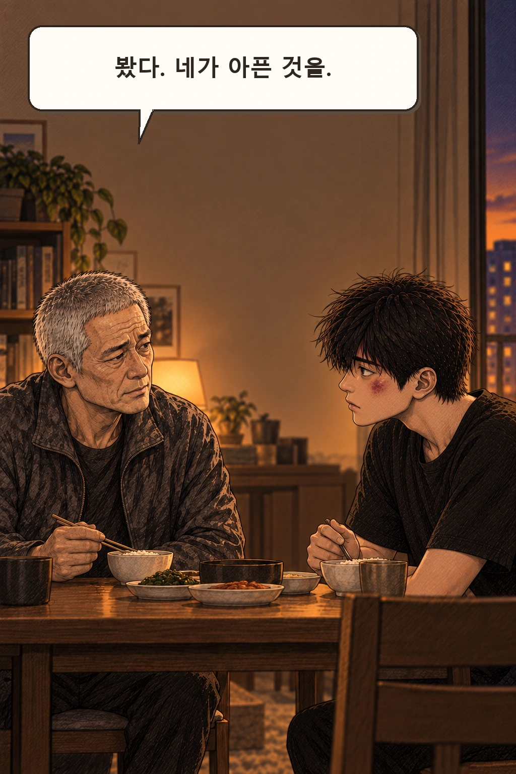 명진 “봤다. 네가 아픈 것을.”