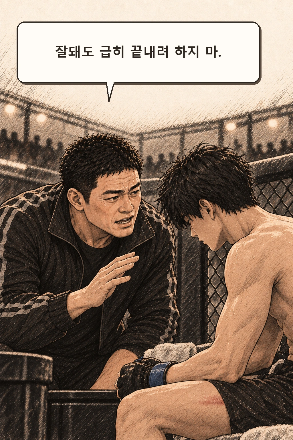 태식 “잘돼도 급히 끝내려 하지 마.”