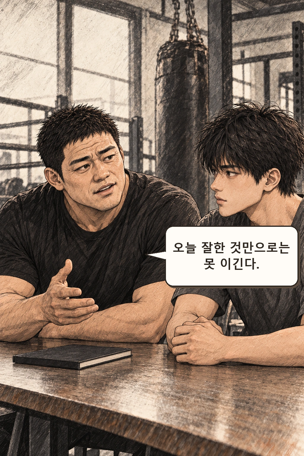 태식 “오늘 잘한 것만으로는 못 이긴다.”