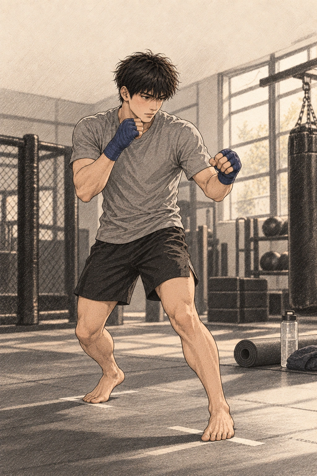 다음 날은 접촉 훈련 대신 기술과 회복.