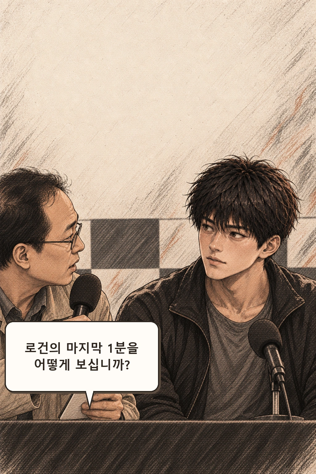 기자가 도윤에게 같은 말을 묻는다.