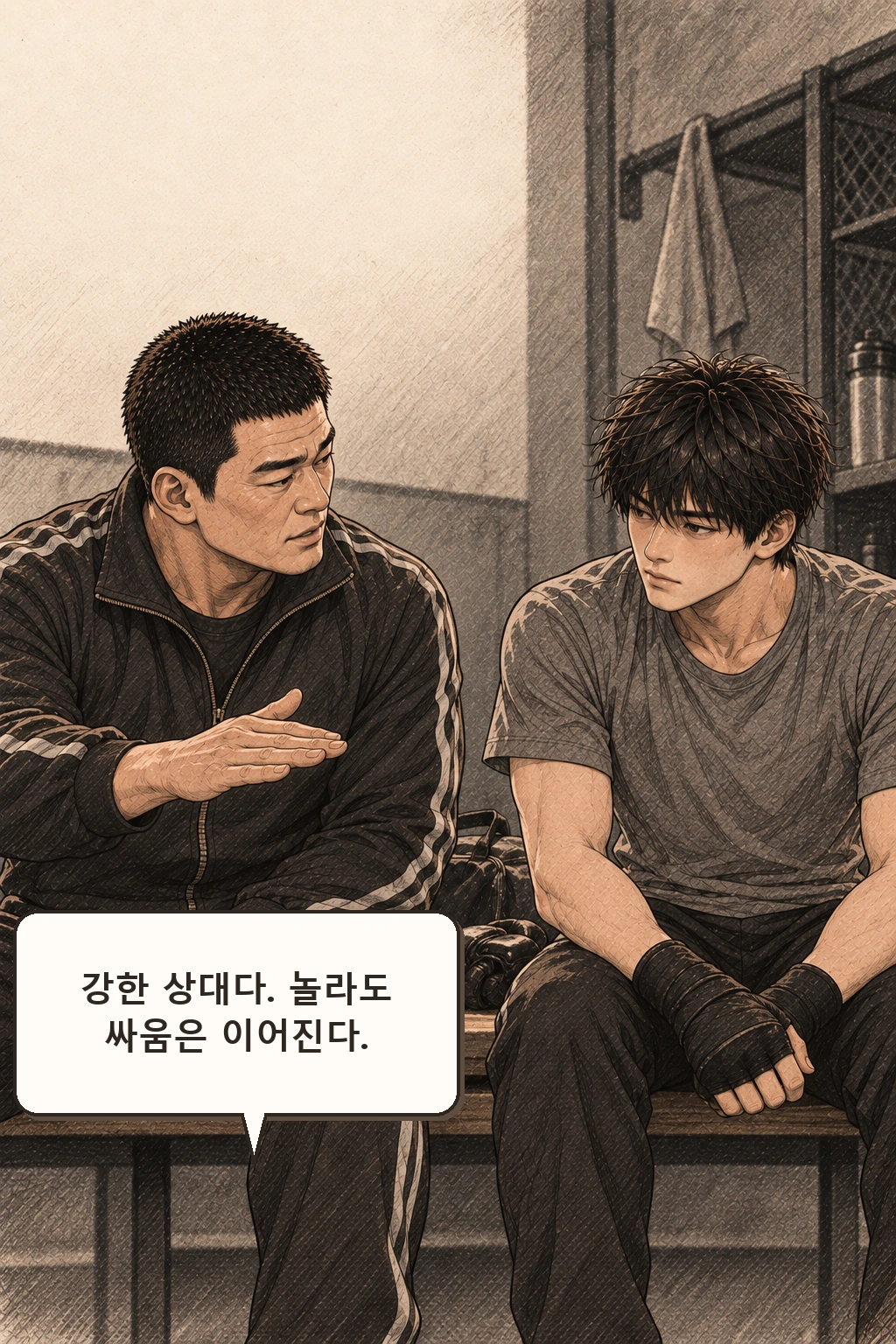 태식 “강한 상대다. 놀라도 싸움은 이어진다.”