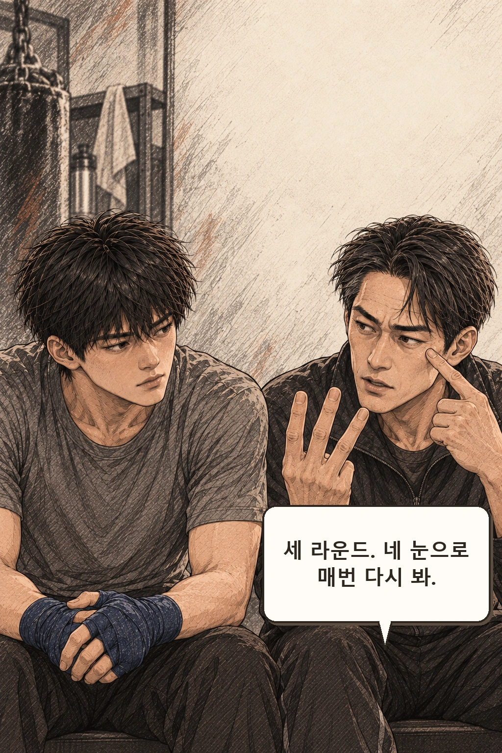 승재 “세 라운드. 네 눈으로 매번 다시 봐.”
