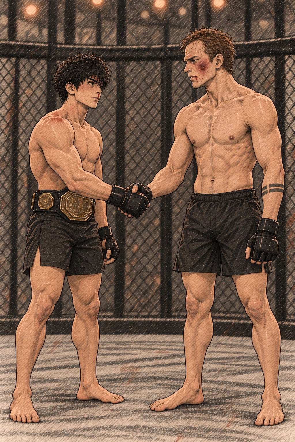 의료 확인 뒤 레즈닉과 도윤이 둘만 손을 잡는다.